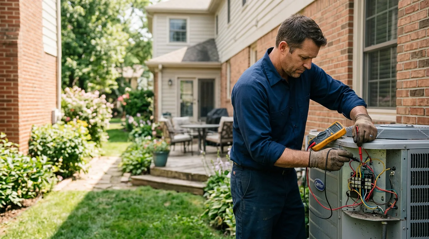 HVAC technician working near Page, ND